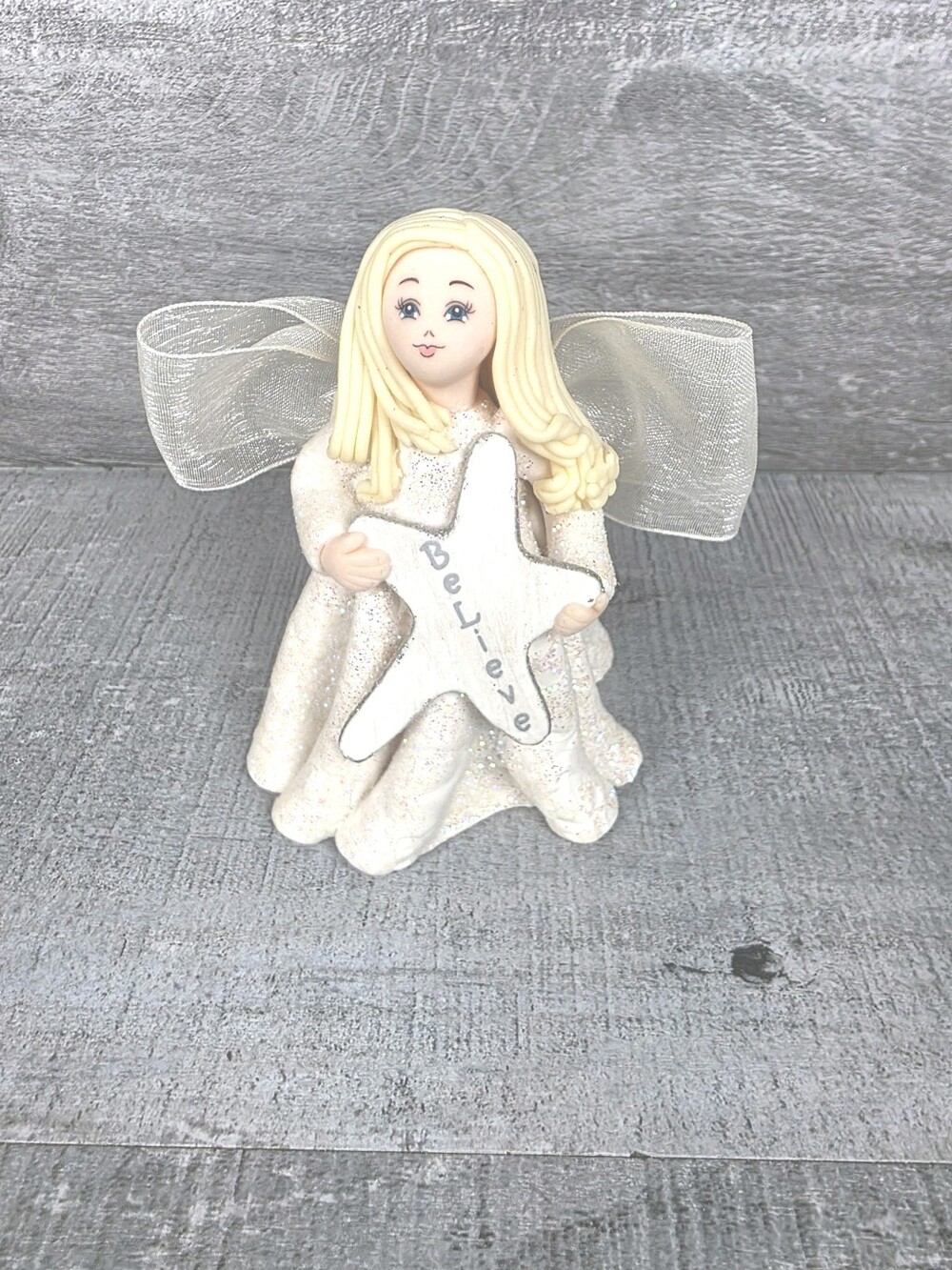 Rare Avon the Kneeded Angels Serenity - Gift Collection - Believe w Star 168b2